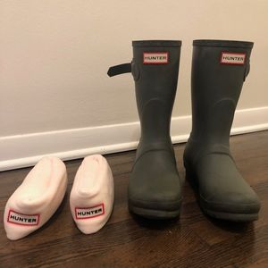 Hunter Women's Original Short Rain Boots w/ Socks